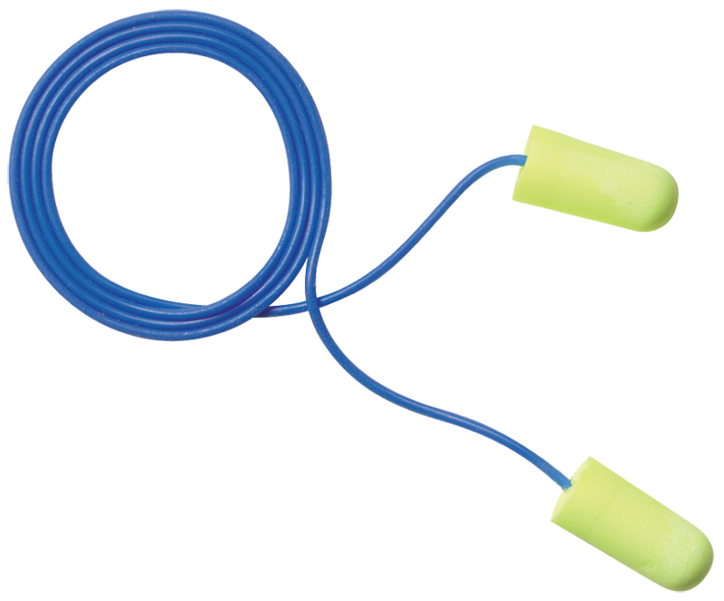 3M KB3511033 ?3M E-A-Rsoft Yellow Neons Earplugs 311-1250 Corded Poly Bag Regular Size