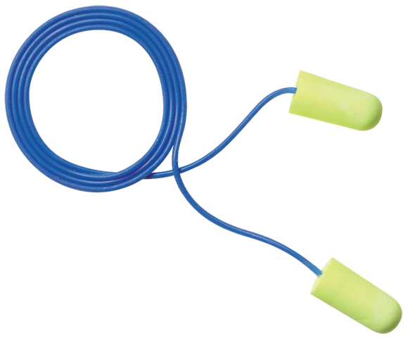 3M KB3511033 ?3M E-A-Rsoft Yellow Neons Earplugs 311-1250 Corded Poly Bag Regular Size
