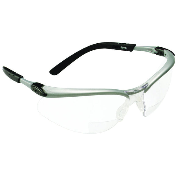 3M KB3511375 ?3M BX Reader Protective Eyewear 11375-00000-20 Clear Lens Silver Frame +2.0 Diopter