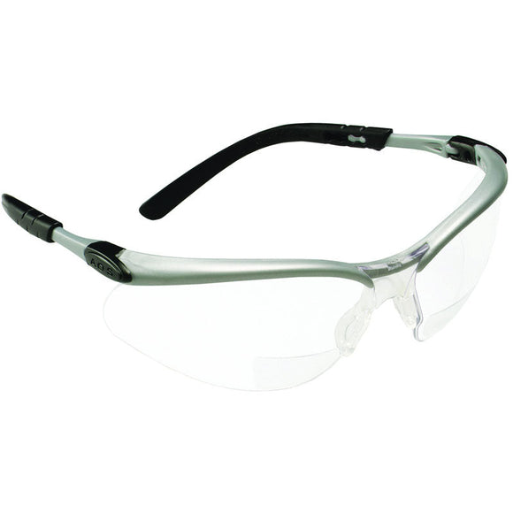 3M KB3511376 ?3M BX Reader Protective Eyewear 11376-00000-20 Clear Lens Silver Frame +2.5 Diopter