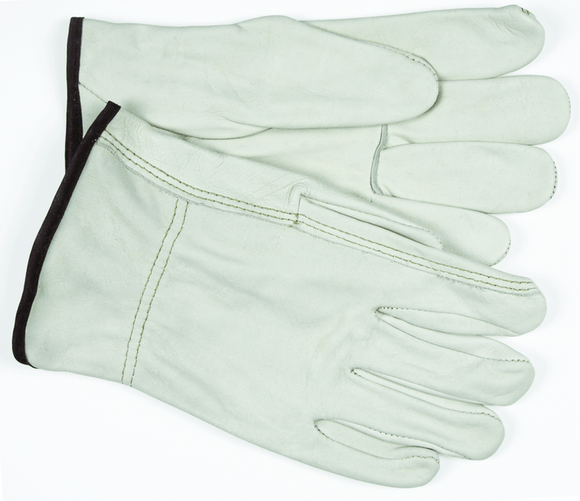 Memphis KB513203L Full Leather/Straight Thumb 3203 Unlined Drivers Gloves - Size Large