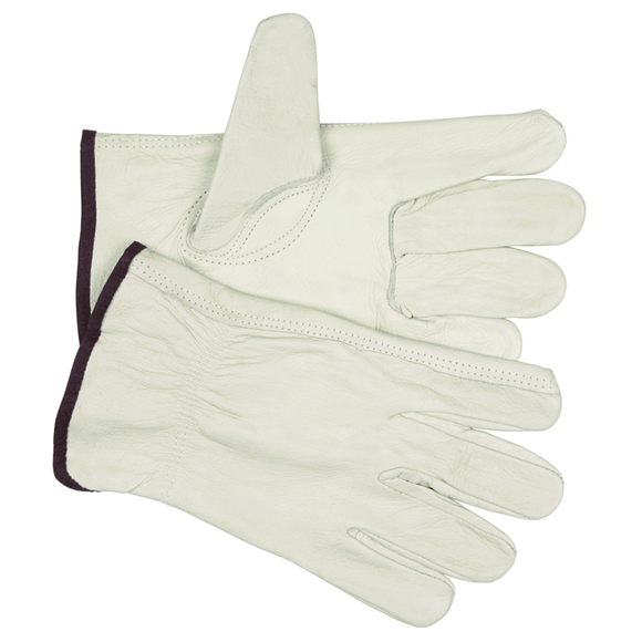 Memphis KB513213L Full Leather/Keystone Thumb 3213 Unlined Drivers Gloves - Size Large