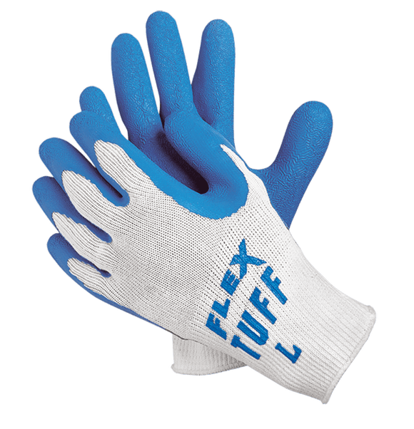 Memphis KB519680XL Flex Tuff Cotton/Poly Latex Coated Gloves - Size XL