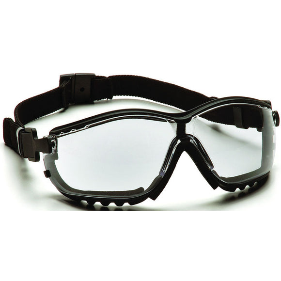 Pyramex KB54GB1810ST Goggles - Clear Lens, Frame Foam Padded Style
