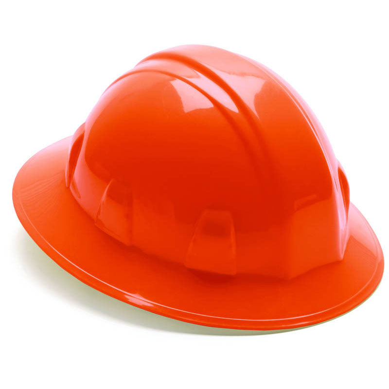 Pyramex KB54HP24140 Hard Hat - Orange Full Brim 4 Point Ratchet Style