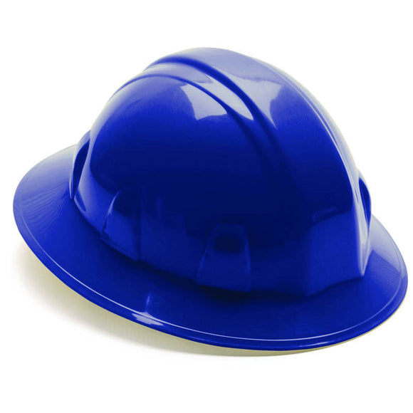 Pyramex KB54HP24160 Hard Hat - Blue Full Brim 4 Point Ratchet Style