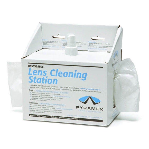 Pyramex KB54LCS10 Lens Cleaning Station - 8 oz-600 Tissues