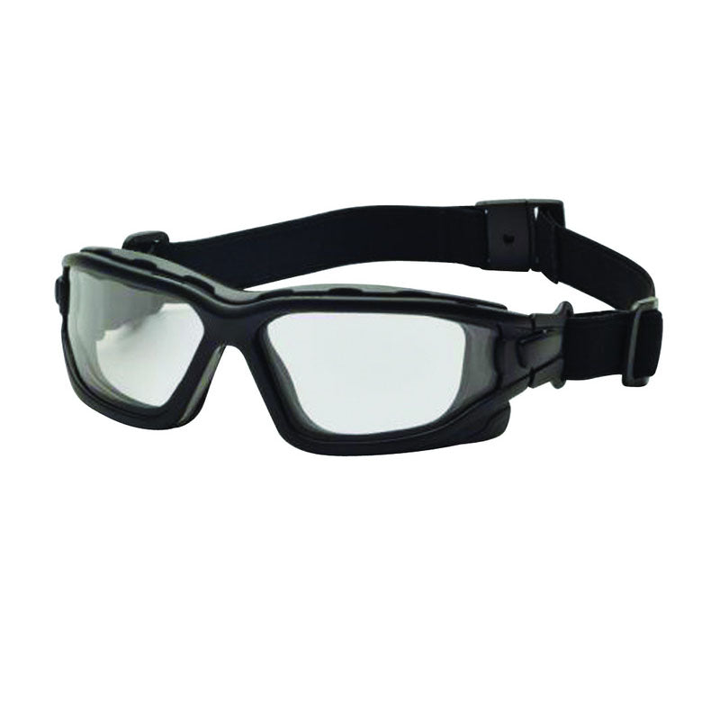 Pyramex KB54SB7010SDT I-Force - Clear Anti-Fog Dual Pane Lens - Black Frame - Goggle