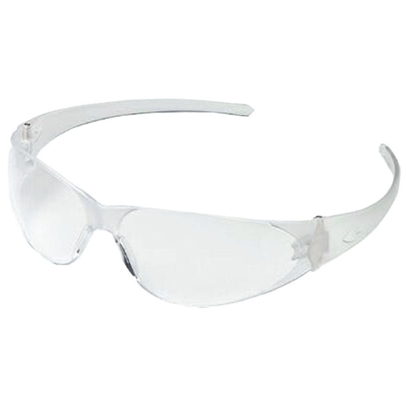 Crews KB85CK100 Safety Glasses - Clear Uncoated Lens - Clear Frame