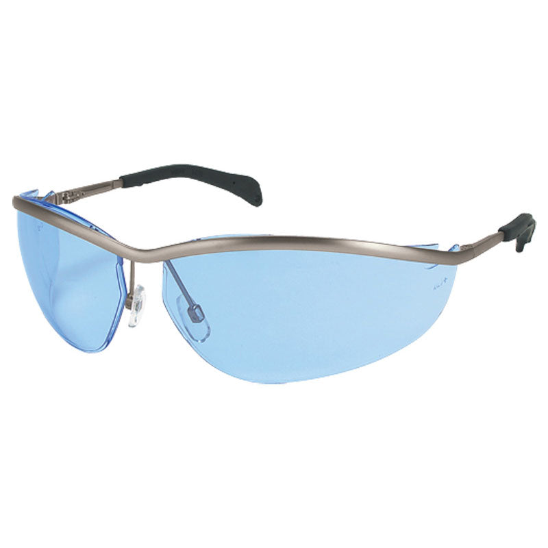 Crews KB85KD213 Safety Glasses - Light Blue Lens - Metal Frame - KD2 Style