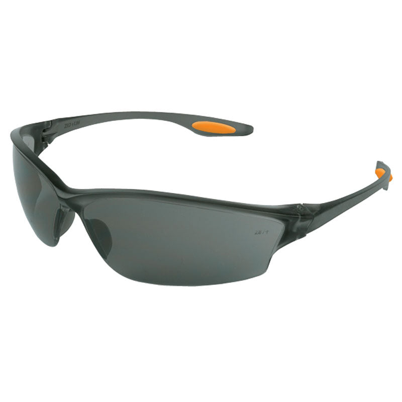 Crews KB85LW112 Safety Glasses - Gray Lens - Gray Frame - LW2 Style