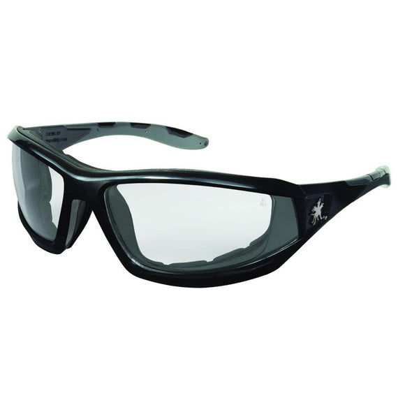 Crews KB85RP210AF RP2 Black Frame w/Temples Clear Anti-Fog Lens - Safety Glasses