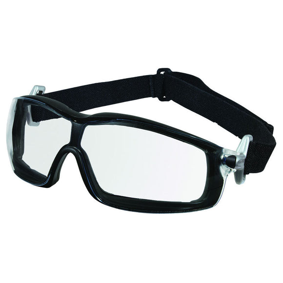 Crews KB85RTH10AF RT1 Black Frame Magnifier 1.0 Clear Anti-Fog Lens - Safety Glasses