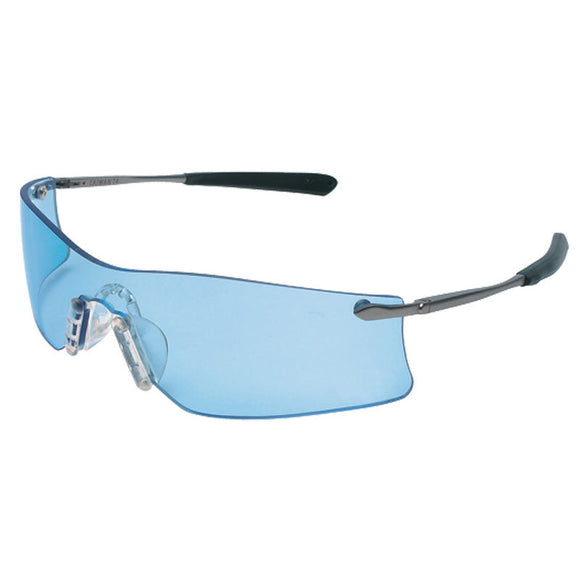 Crews KB85T4113AF Safety Glasses - Light Blue - Anti-Fog Lens - Metal T4 Style