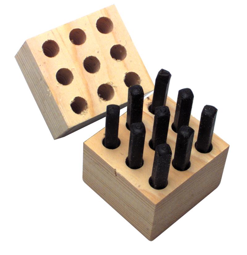 Young Bros. KF505098 Figure Stamps #0-8-3/16" Type Size - Industrial Strength Steel Hand Stamps-1/2" Square x 3" Length