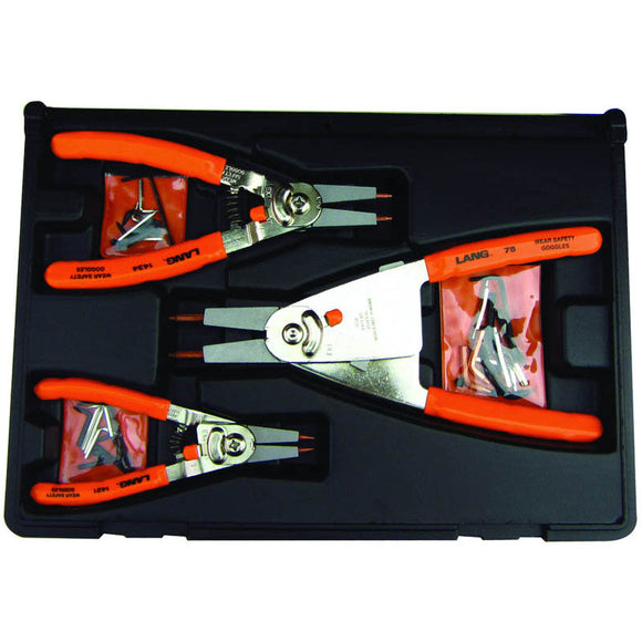 Lang KL401465 3 Pieces Tools Snap Ring Plier Kit