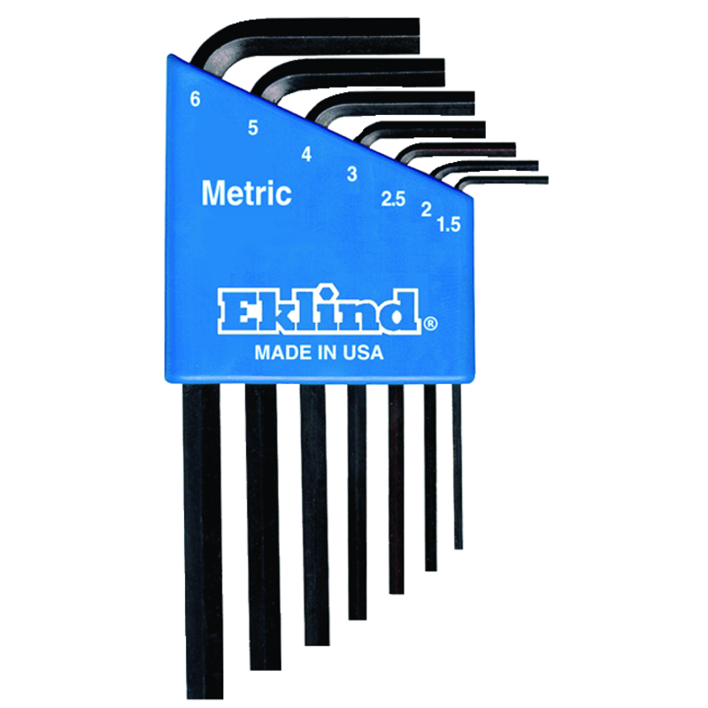 Eklind KM5010607 7 Pieces-1.5 mm-6 mm Long Arm Style - Hex Key Set