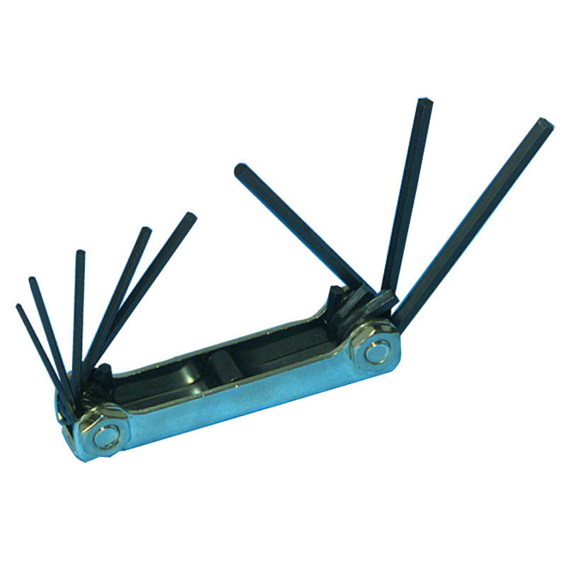 Eklind KM5020812 8 Pieces-3/32"-1/4" Fold Up Style-5 1/4" Arm-Hex Key Set