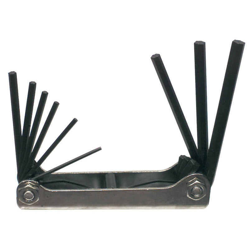 Eklind KM5020911 9 Pieces-5/64"-1/4" Fold Up Style-4 1/4" Arm-Hex Key Set