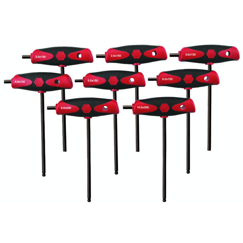 Wiha KN5433496 8PC METRIC T HANDLE BALL SET