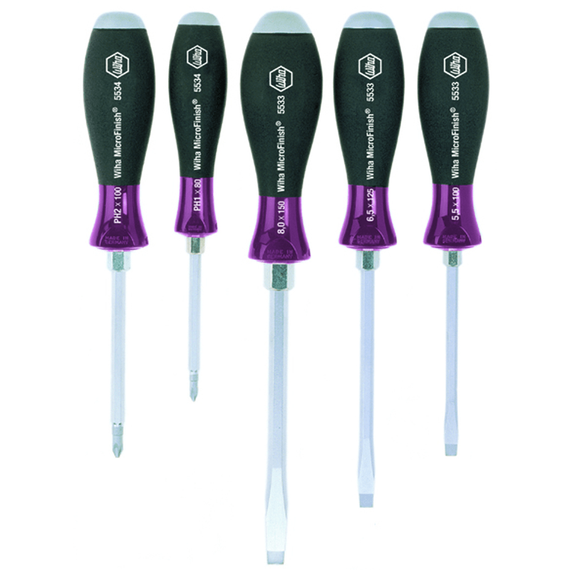 Wiha KN5453390 5PC MICROFINISH PHILLIP SET
