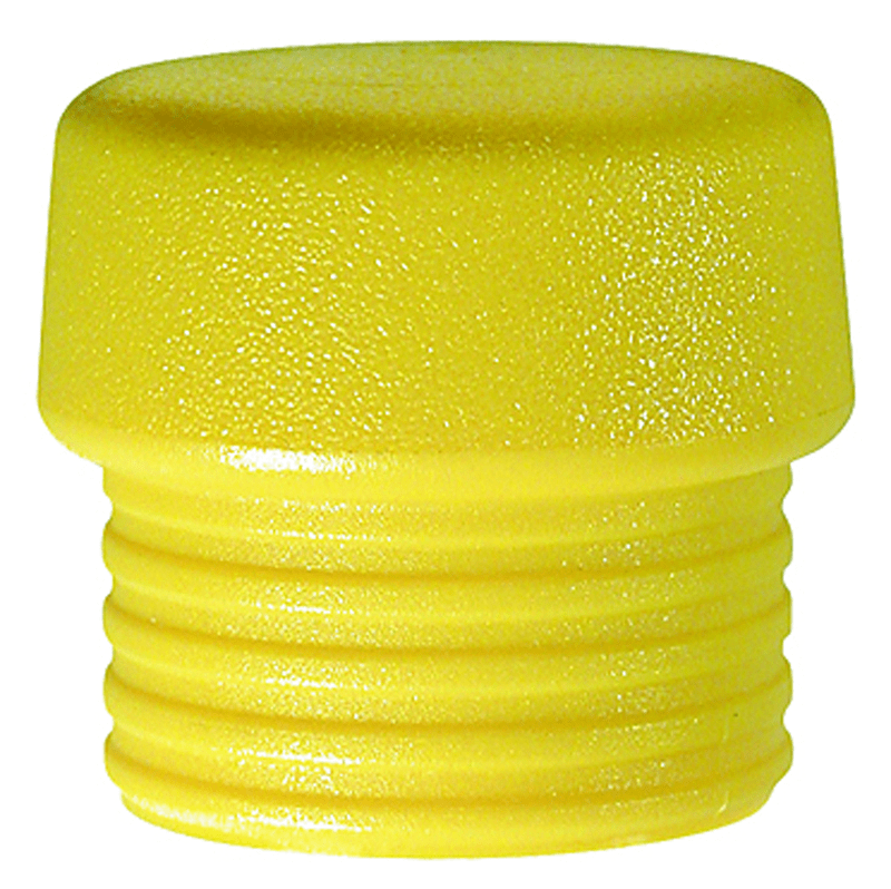 Wiha KN5483263 Split Head Mallet Face 2.4" Med Hard Shore Hardness 65-D, Yellow, Polyurethane