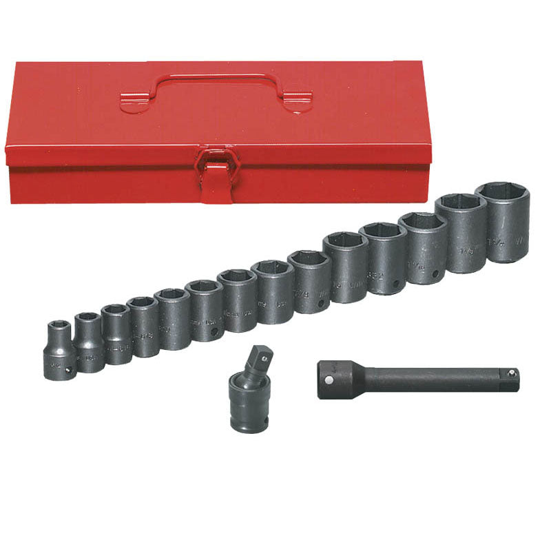 Williams KP30MS1416RC 16PC 1/2 DR DEEP IMPACT SOCKET SET