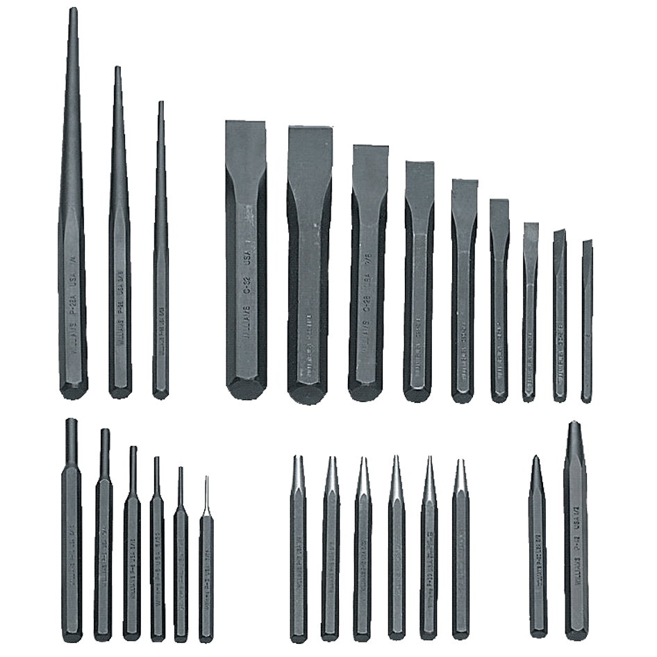 Williams KP30PC27 27PC PUNCH & CHISEL SET