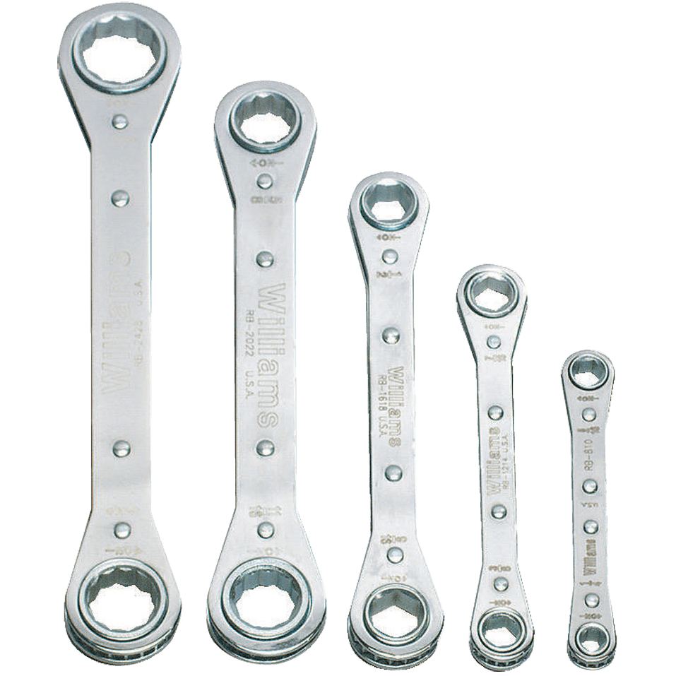Williams KP30WS12 5PC RATCHETING BOX WRENCH SET 6 &