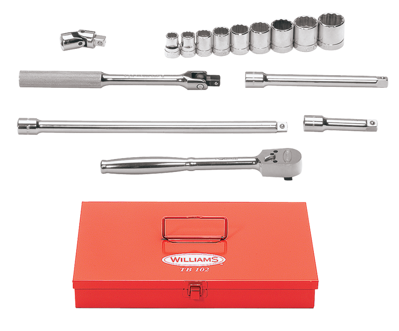 Williams KP30WSB15FTB 15PC. 3/8 DR SOCKET & TOOL SET 12PT