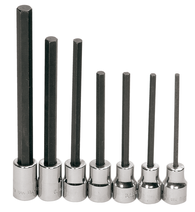 Williams KP30WSBS7LRC 7PC HEX BIT SET LONG 3/8 DRIVE