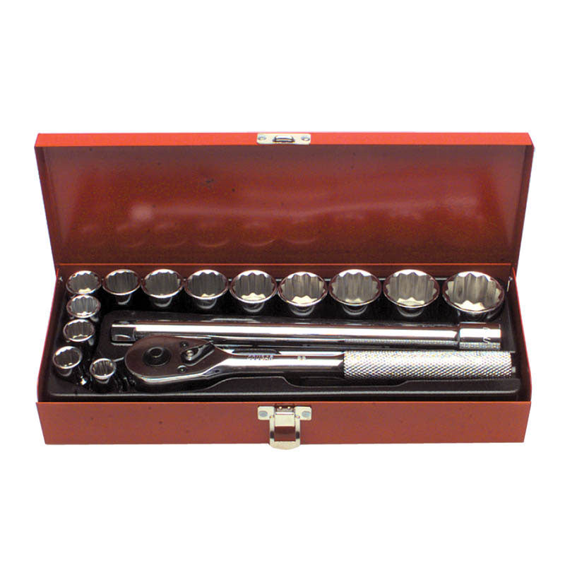 Wright Tool KP50A41 16 Pieces - Model A41-7/16"-1 1/4"-1/2" Drive Size - Socket Set-12 Points