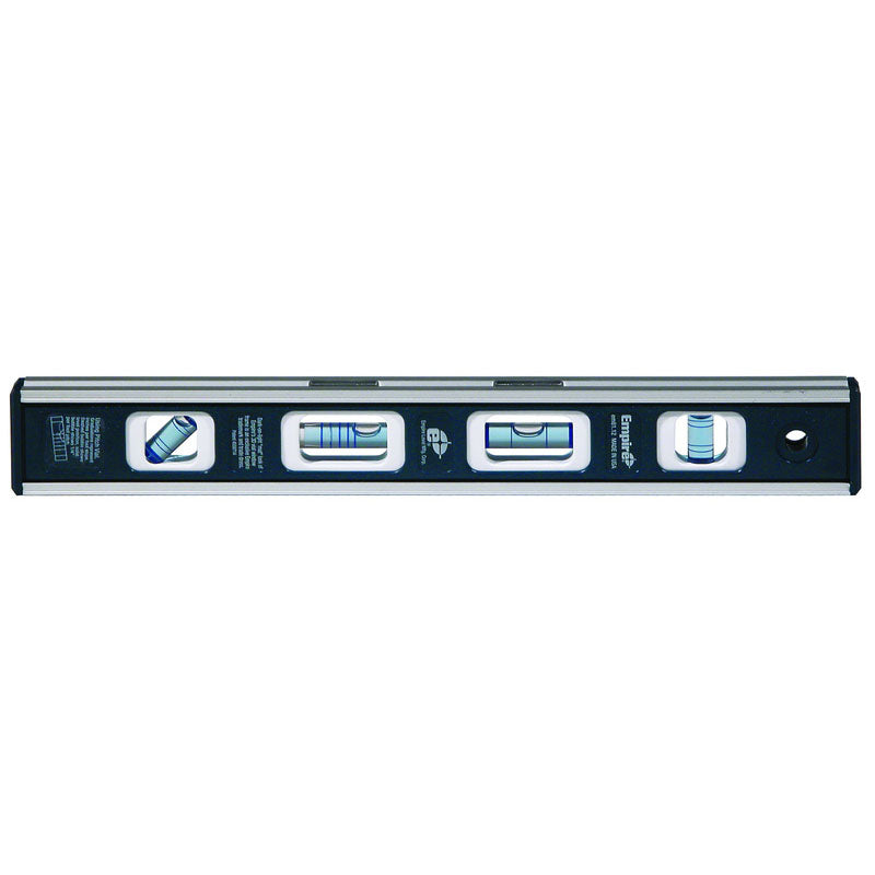 Empire KP7599112 Model EM8112–12" Length–4 Vials (1 Plumb, 1 Level, 1 45°, 1 Vari-Pitch) - Magnetic Toolbox Level
