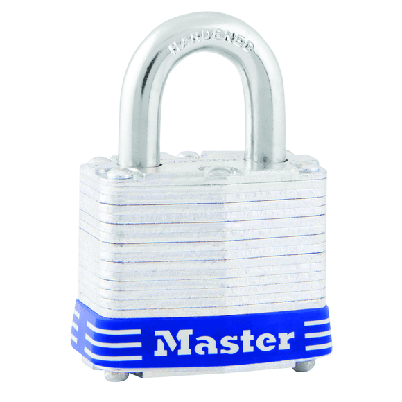 Master Lock KP903D Commercial Steel Padlock 1 9/16" Body Width; Keyed: Different; Silver