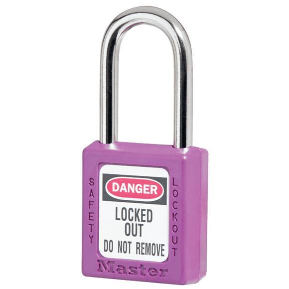 Master Lock KP90410PRPKA Xenoy Padlock - 1 1/2" Body Width; Keyed: Alike; Purple
