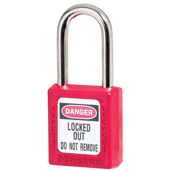 Master Lock KP90410RED Xenoy Padlock - 1 1/2" Body Width; Keyed: Different; Red