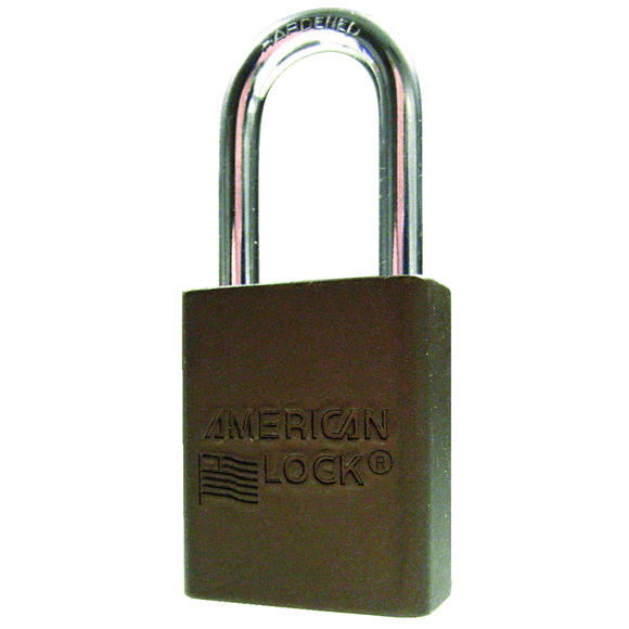 Master Lock KP90A1106BRN Aluminum Padlock 1 1/2" Body Width; Keyed: Different; Brown
