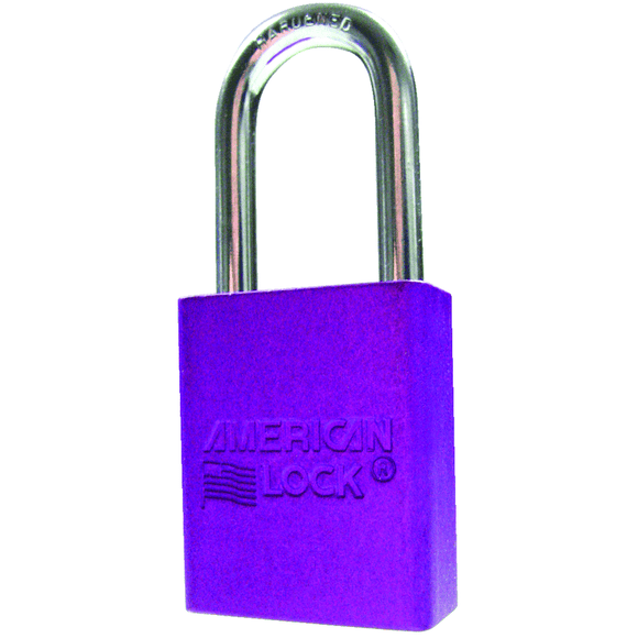Master Lock KP90A1106PRP Aluminum Padlock 1 1/2" Body Width; Keyed: Different; Purple