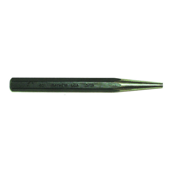 Mayhew KS50201 Solid Punch - 1/16" Tip Diameter x 4" Overall Length