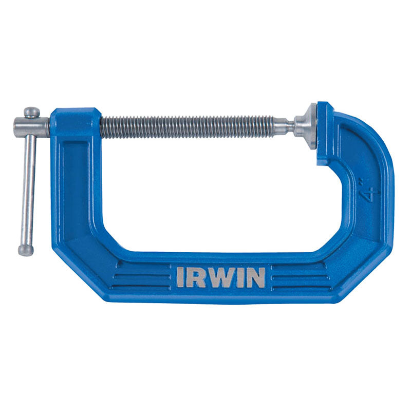 Irwin KX50108 Quick-Grip C-Clamp - 4'' Throat Depth; 8'' Max. Opening