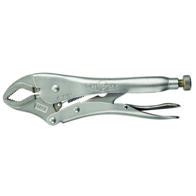 Irwin KX5010CR Curved Jaw Locking Pliers -- #10CR Plain Grip 1-7/8'' Capacity 10'' Long