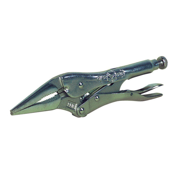 Irwin KX504LN Vise-Grip Long Nose Locking Pliers with Wire Cutter - 4LN Plain Grip 1 5/8" Capacity 4" Long