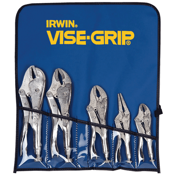 Irwin KX5068 Vise Grip Vise Grip Set - 5 Pieces - Includes: 5WR, 6LN, 7WR, 10WR, 10R
