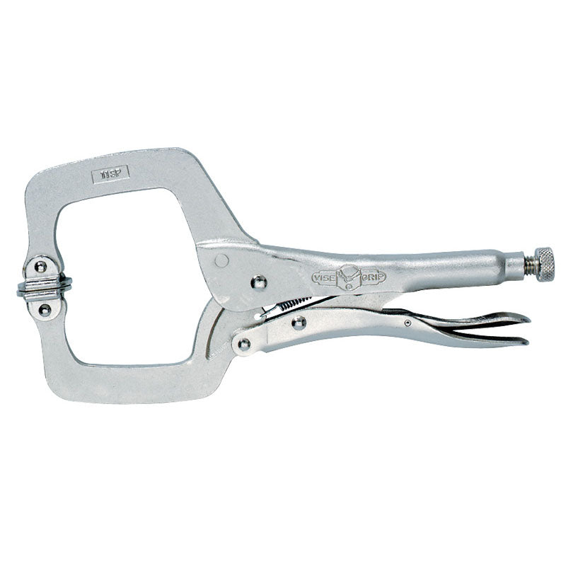 Irwin KX506SP Vise-Grip C-Clamp with Swivel Pads - 6SP Plain Grip 2 1/8" Capacity 6" Long
