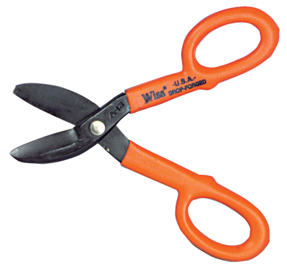 Wiss LA50A13N 1 3/4" Blade Length - 7" Overall Length - Straight Cutting - Straight Pattern Snips