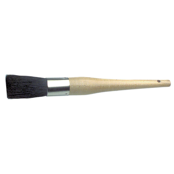 Bestt Liebco LD502 1/2" x 3/8" - Black China Bristle Oval Chip & Oil Industrial Hand Brush