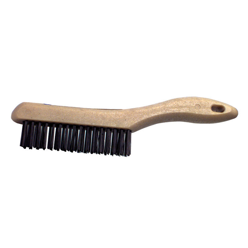 DQB Industries LD50SH1 5 1/2" x 10" - Tempered Steel Hand Scratch Industrial Hand Brush