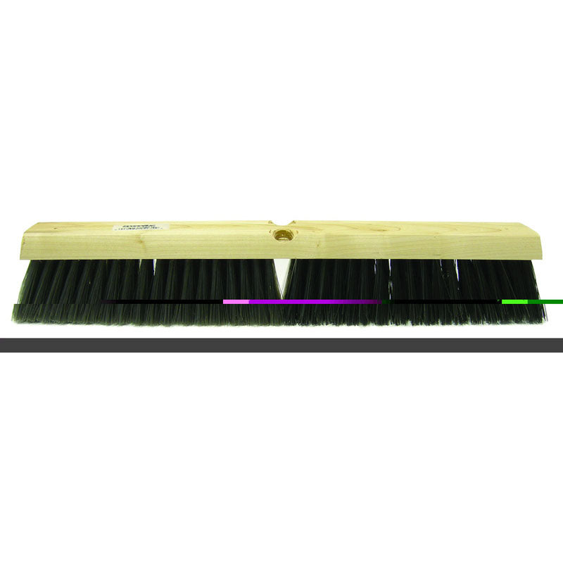 Weiler LD5325234 18" - Black Medium Sweeping Broom Without Handle