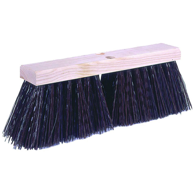 Weiler LD5342033 16" Brown Synthetic Street - Broom Without Handle