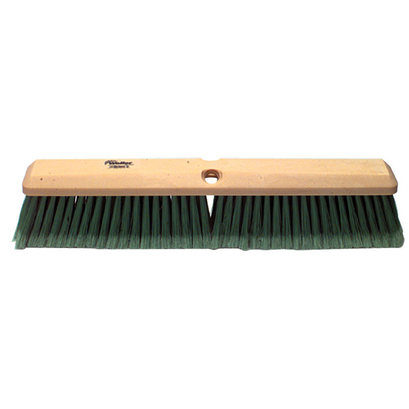 Weiler LD53YE18H 18" - Yellow Medium Perma Sweep Broom With Handle